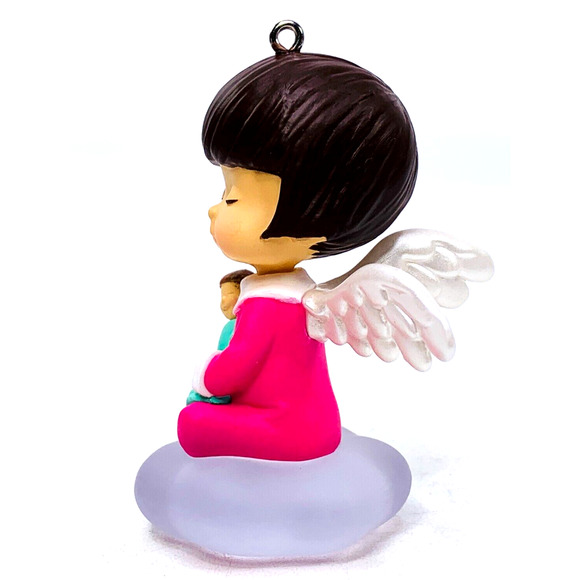 Hallmark Mary's Angels ZINNIA Keepsake Ornament 2016 Series #29 Pink with Doll - Picture 3 of 12